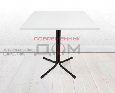Стол Sheffilton SHT-TU7-1/80/80 ЛДСП металл/ЛДСП SHT-T115 черный муар (цинк)/белый